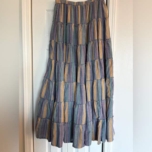 NWOT Lakhays Cotton Bohemian Hippie Multicolor Maxi Skirt - M/L, Extra Long - Picture 5 of 11